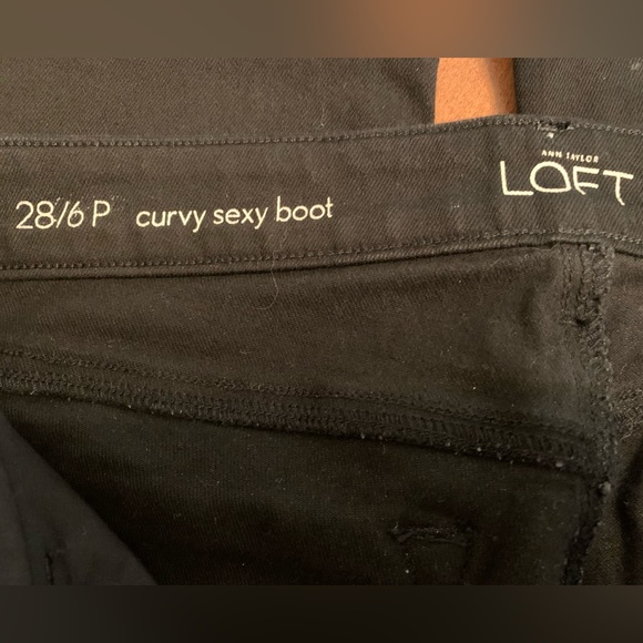 Ann Taylor LOFT Black Curvy Sexy Boot Jeans - Picture 6 of 6